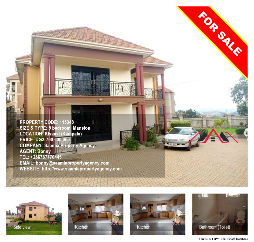 5 bedroom Mansion  for sale in Kisaasi Kampala Uganda, code: 115348