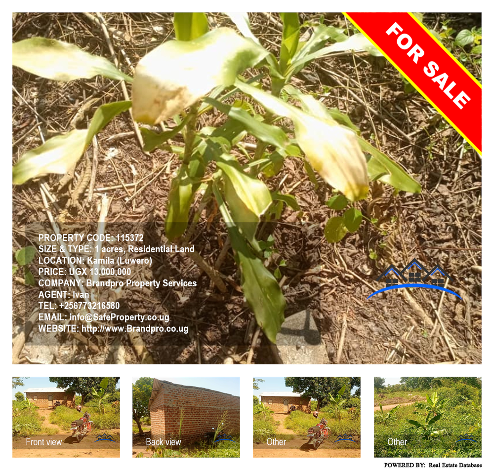 Residential Land  for sale in Kamila Luweero Uganda, code: 115372