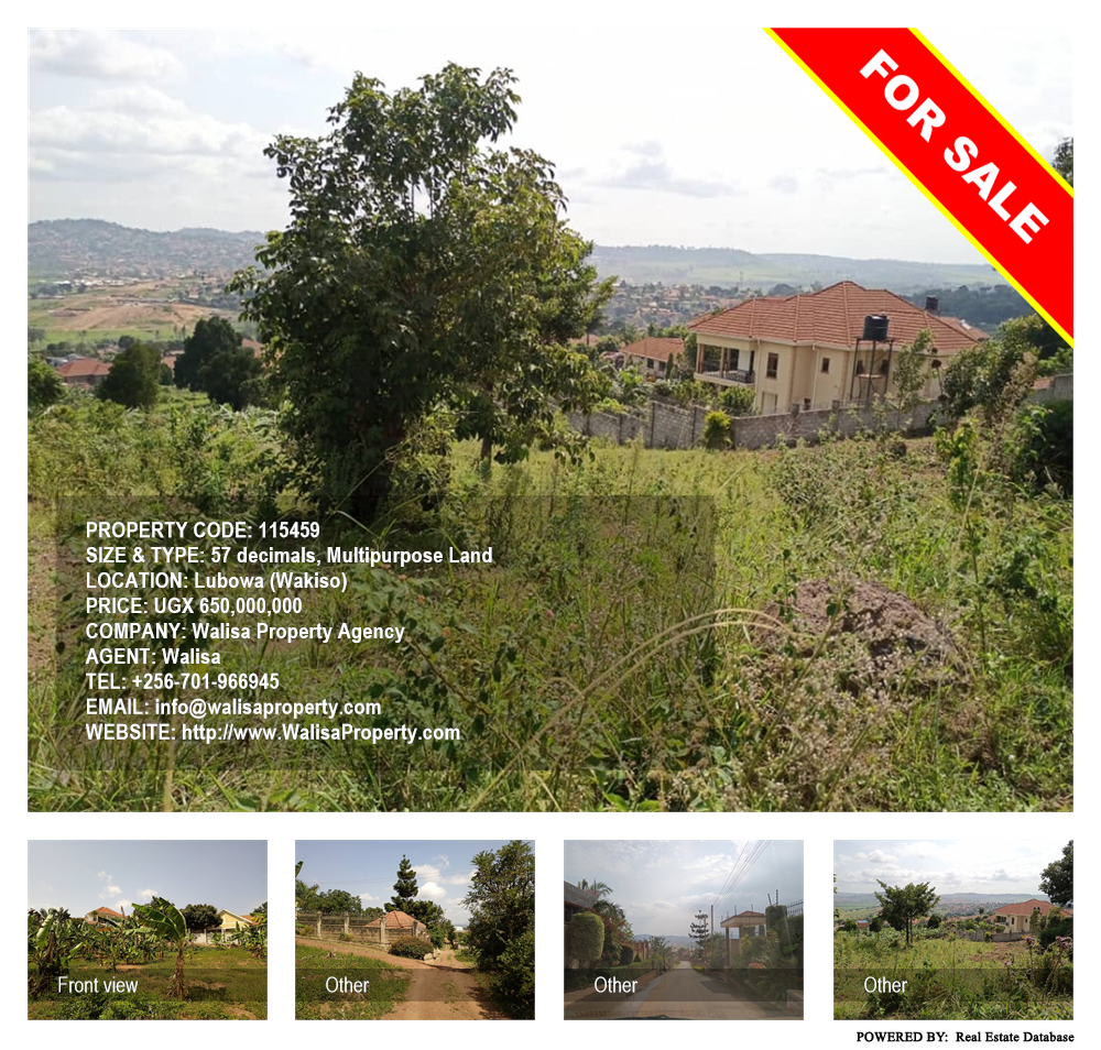 Multipurpose Land  for sale in Lubowa Wakiso Uganda, code: 115459