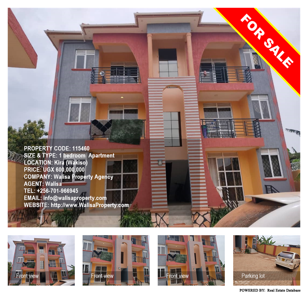 1 bedroom Apartment  for sale in Kira Wakiso Uganda, code: 115460