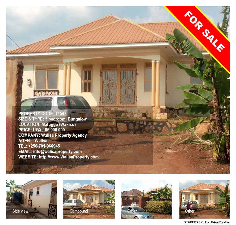 3 bedroom Bungalow  for sale in Matugga Wakiso Uganda, code: 115475