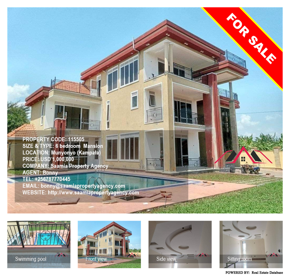 6 bedroom Mansion  for sale in Munyonyo Kampala Uganda, code: 115505
