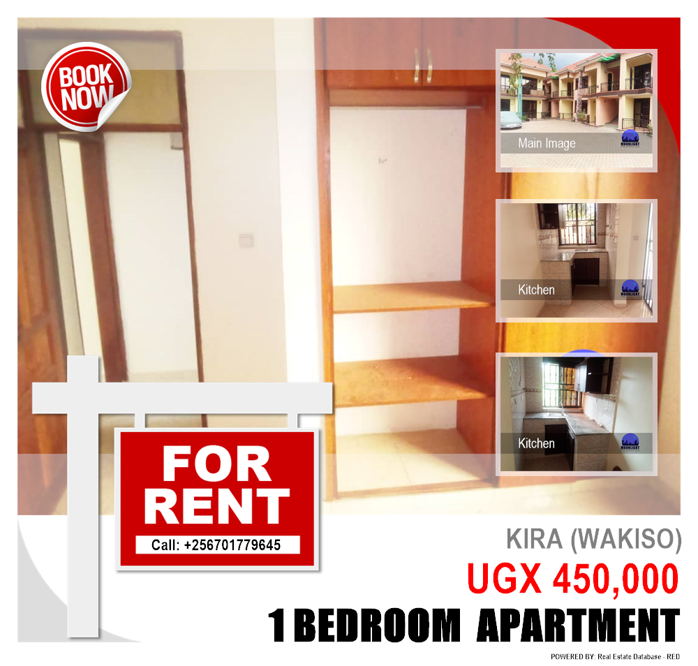 1 bedroom Apartment  for rent in Kira Wakiso Uganda, code: 115559
