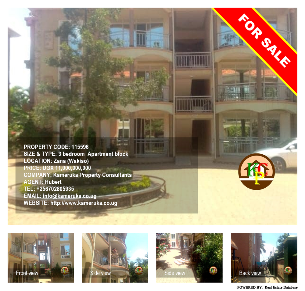 3 bedroom Apartment block  for sale in Zana Wakiso Uganda, code: 115596