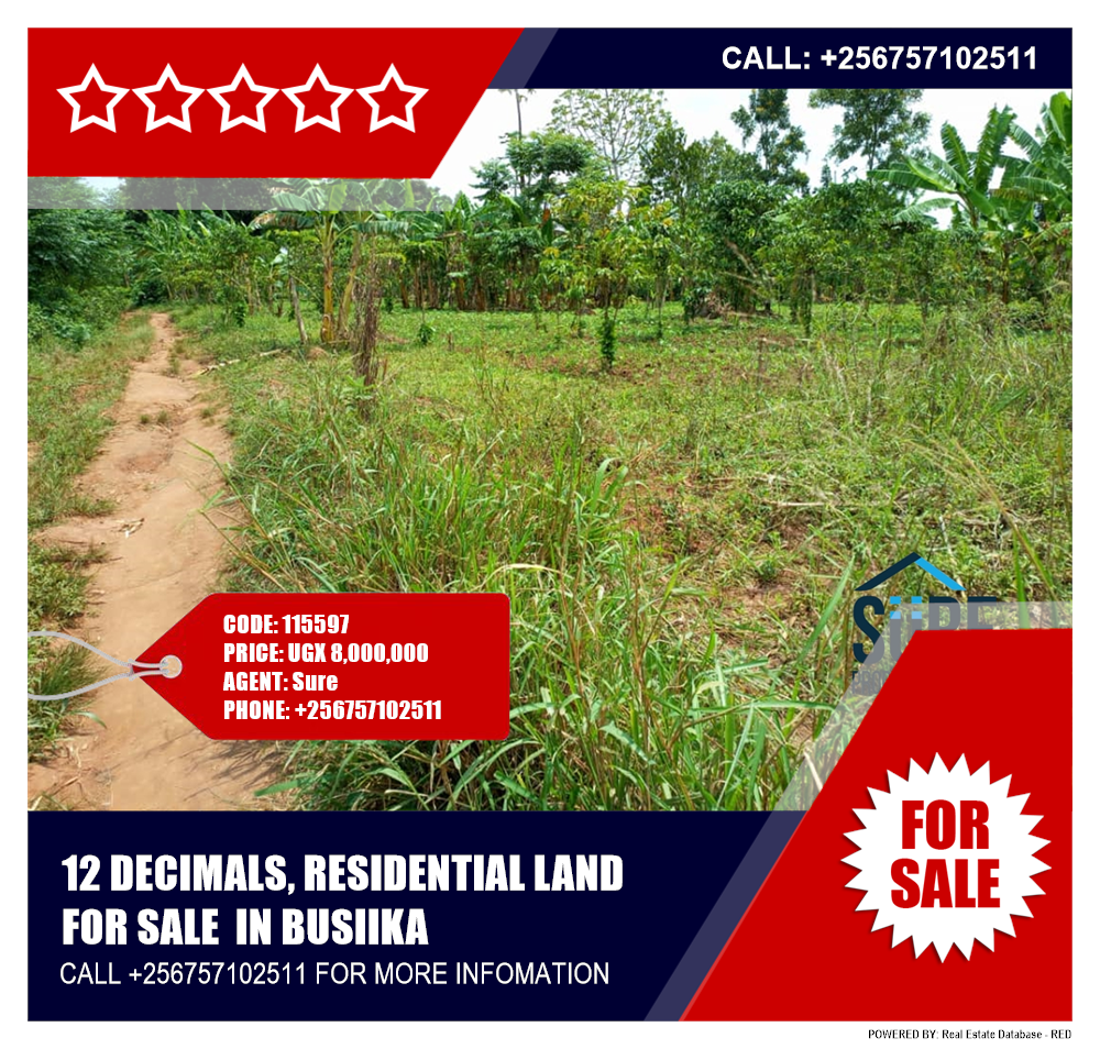 Residential Land  for sale in Busiika Luwero Uganda, code: 115597