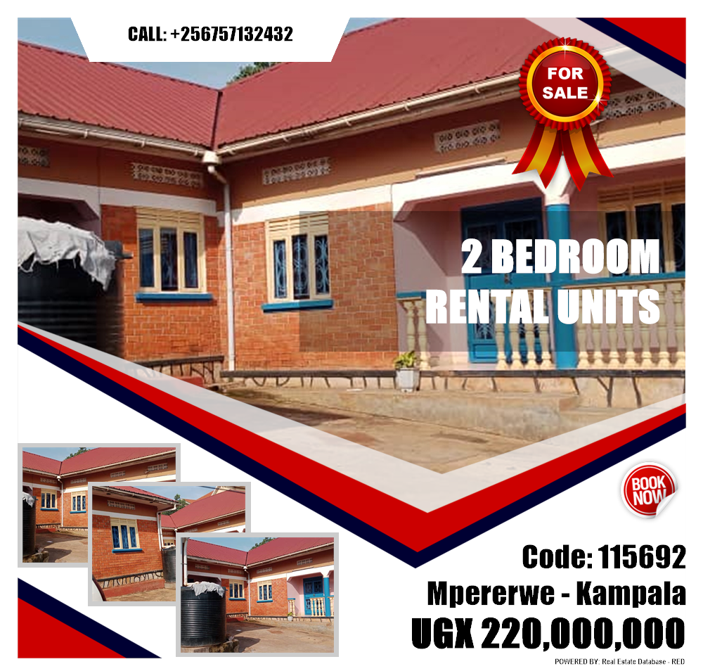 2 bedroom Rental units  for sale in Mpererwe Kampala Uganda, code: 115692