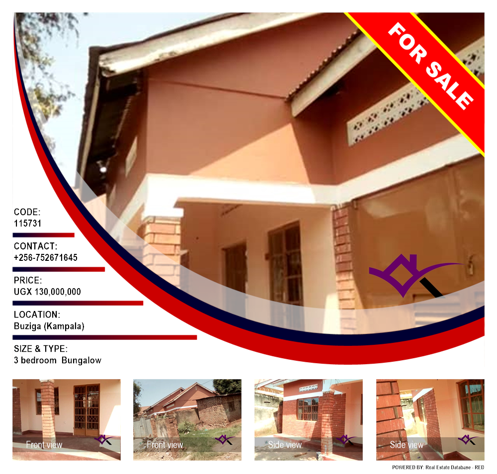 3 bedroom Bungalow  for sale in Buziga Kampala Uganda, code: 115731