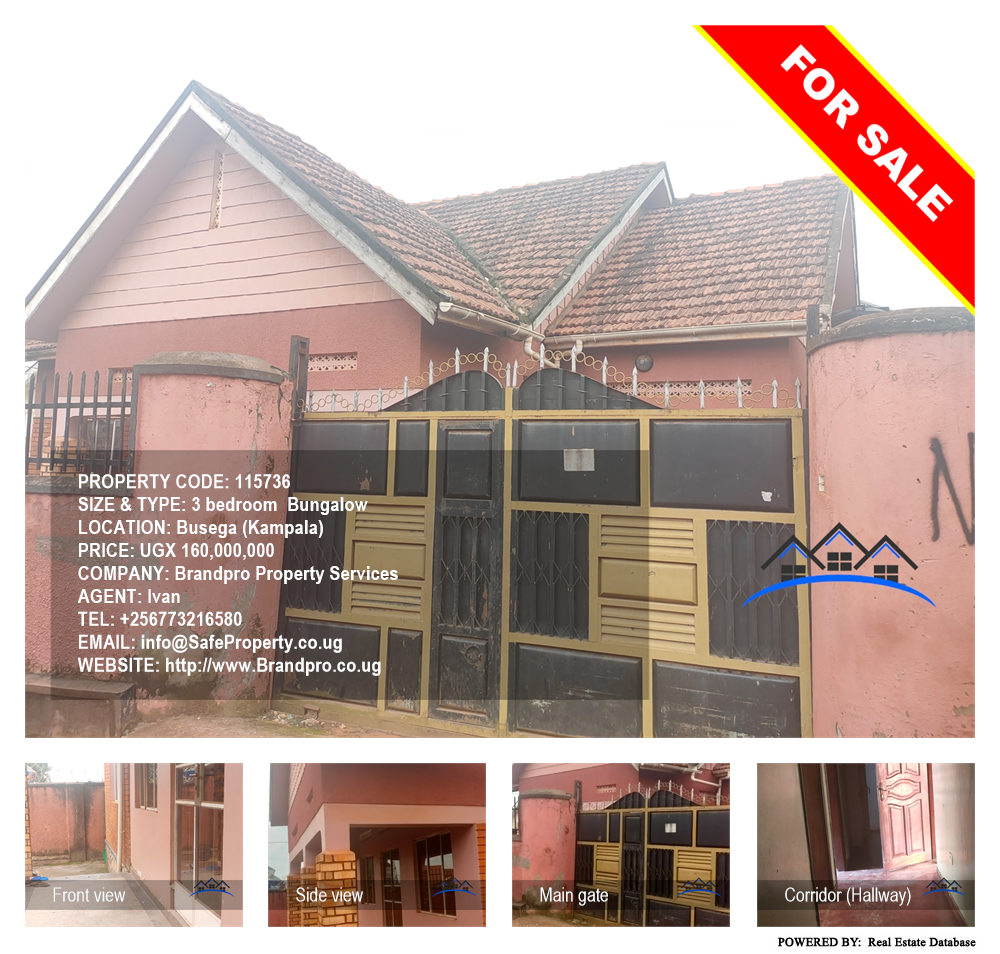 3 bedroom Bungalow  for sale in Busega Kampala Uganda, code: 115736