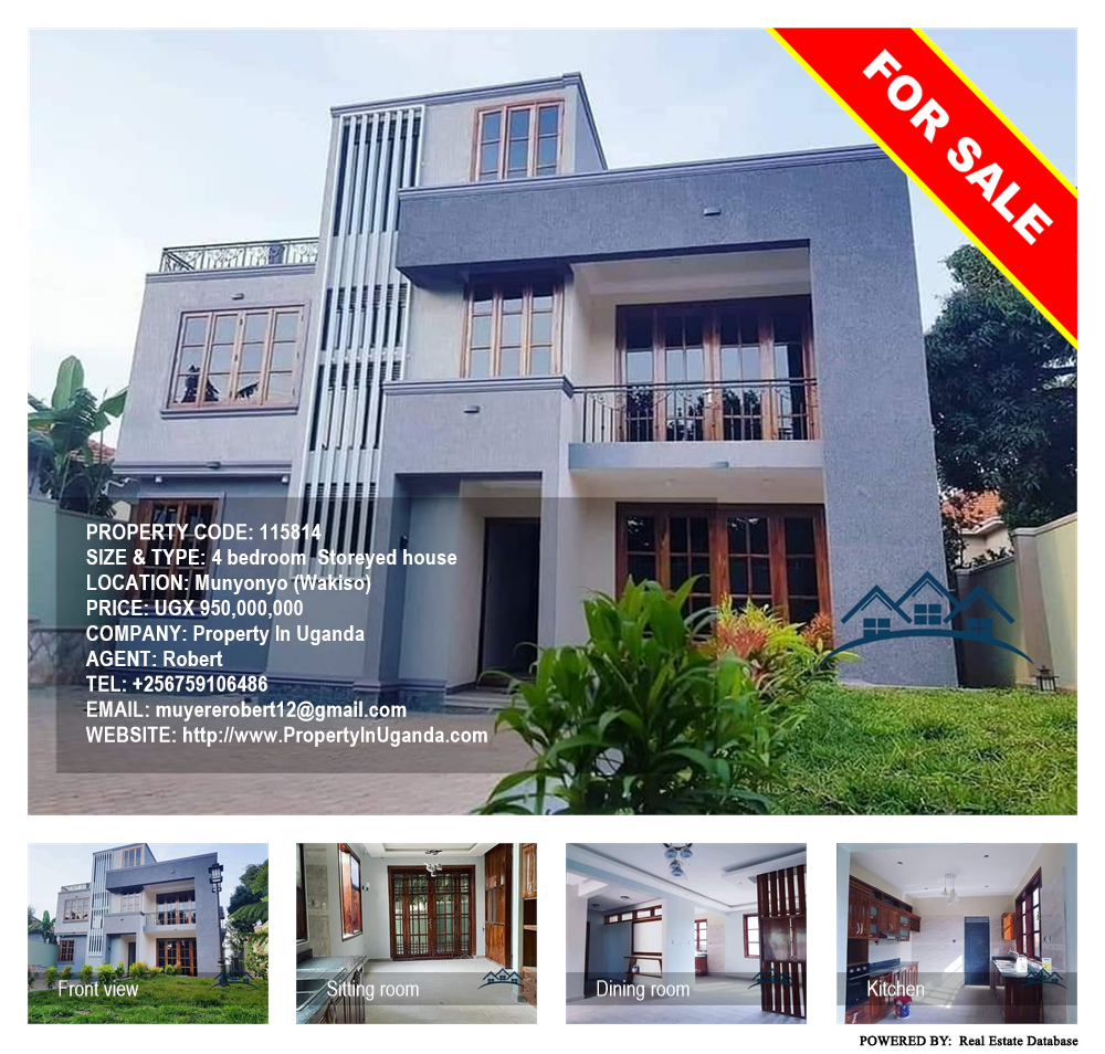 4 bedroom Storeyed house  for sale in Munyonyo Wakiso Uganda, code: 115814