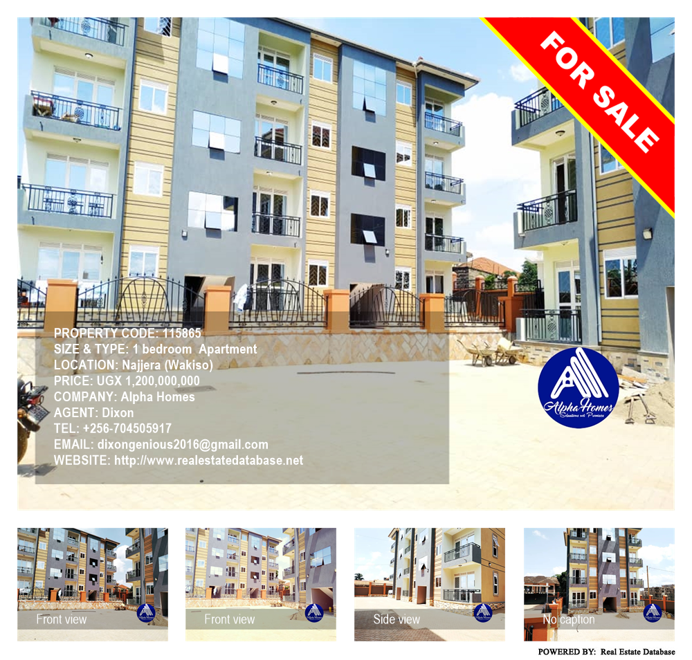 1 bedroom Apartment  for sale in Najjera Wakiso Uganda, code: 115865