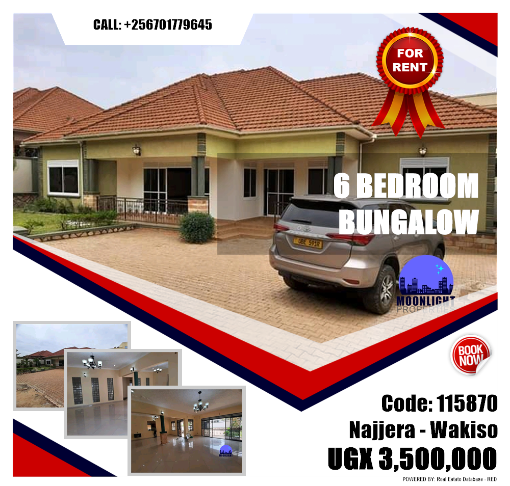 6 bedroom Bungalow  for rent in Najjera Wakiso Uganda, code: 115870