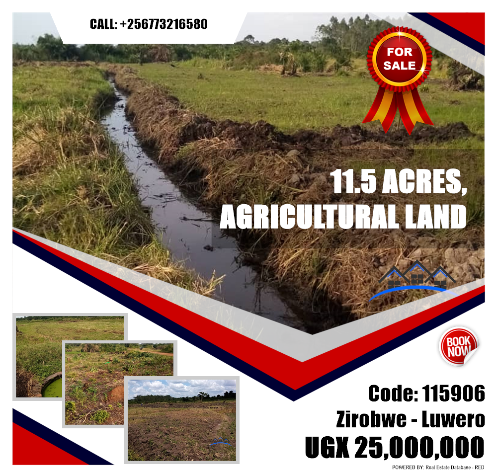 Agricultural Land  for sale in Ziloobwe Luweero Uganda, code: 115906