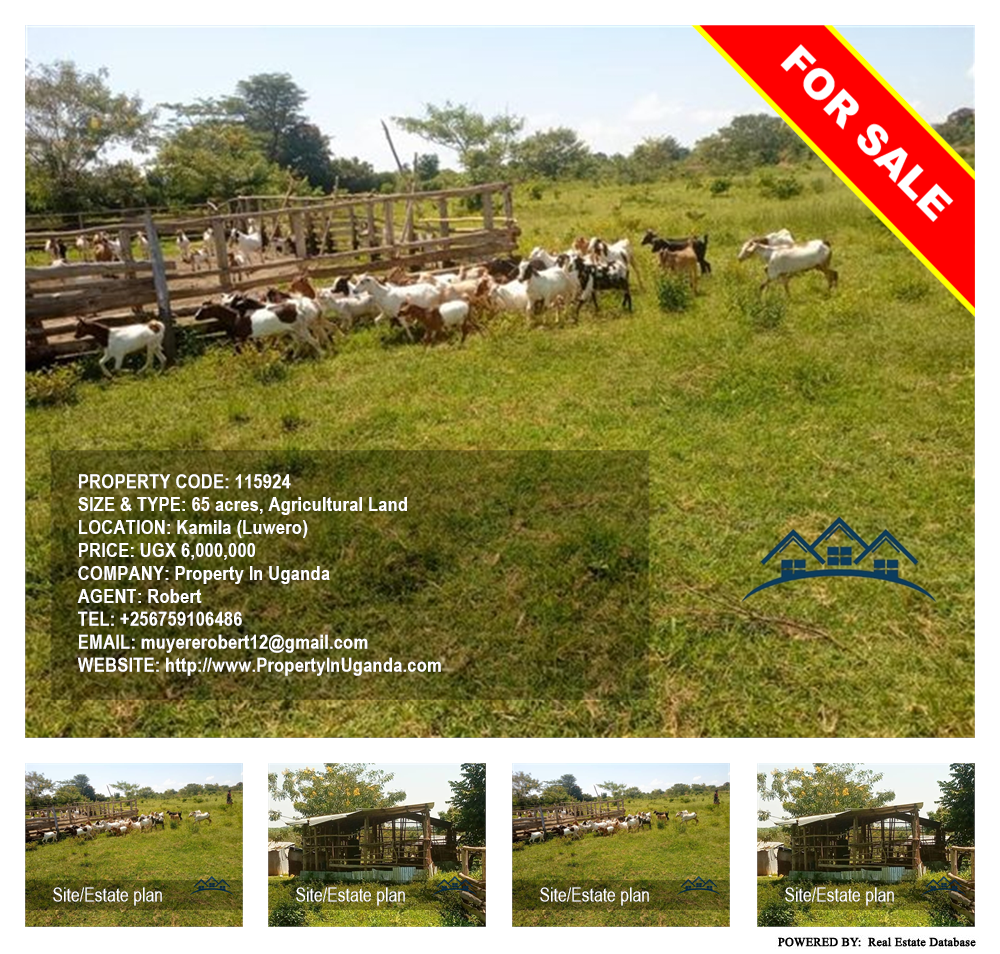 Agricultural Land  for sale in Kamila Luweero Uganda, code: 115924
