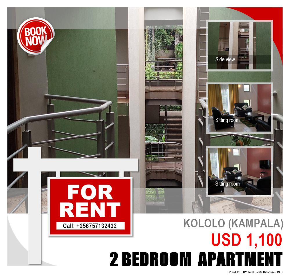 2 bedroom Apartment  for rent in Kololo Kampala Uganda, code: 115953