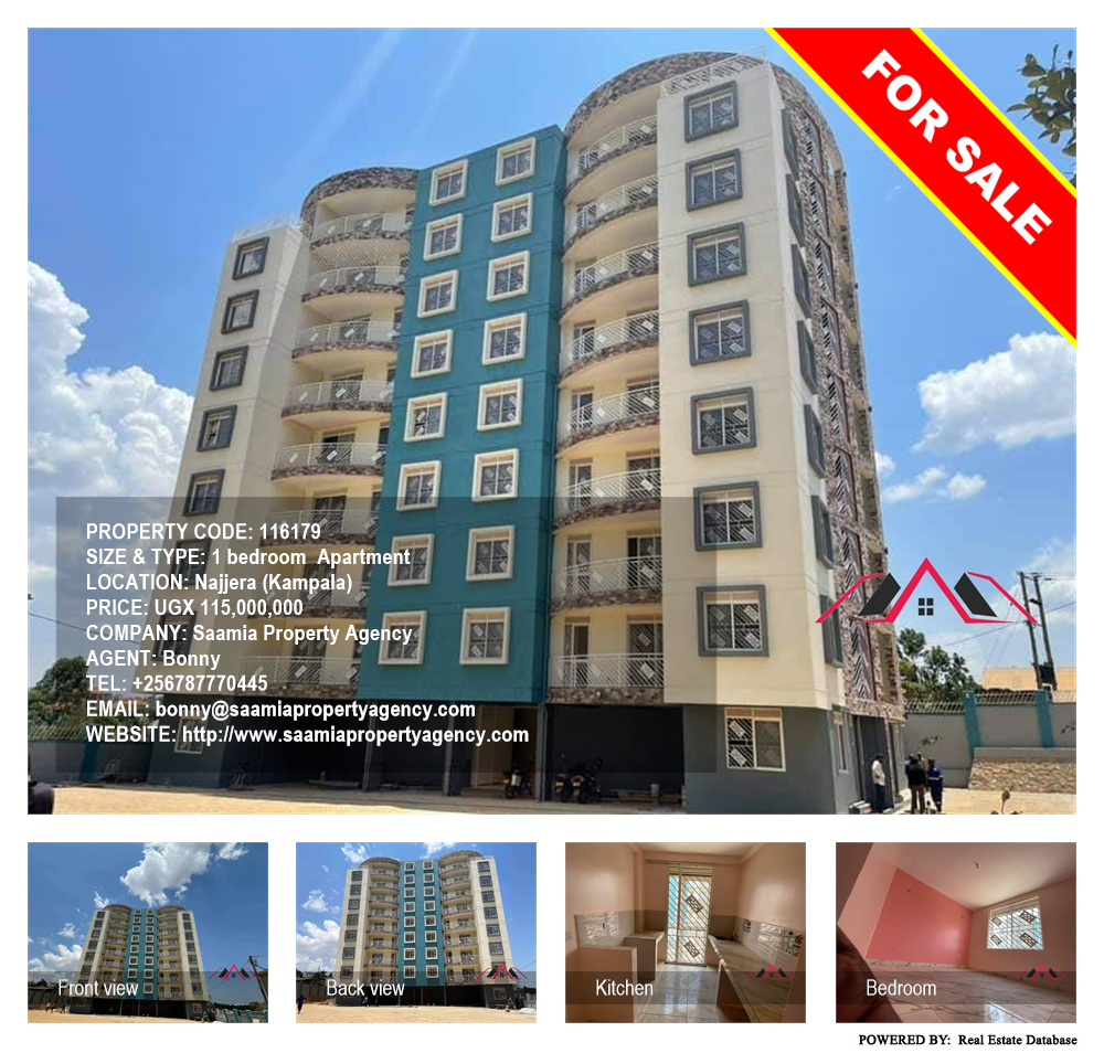 1 bedroom Apartment  for sale in Najjera Kampala Uganda, code: 116179