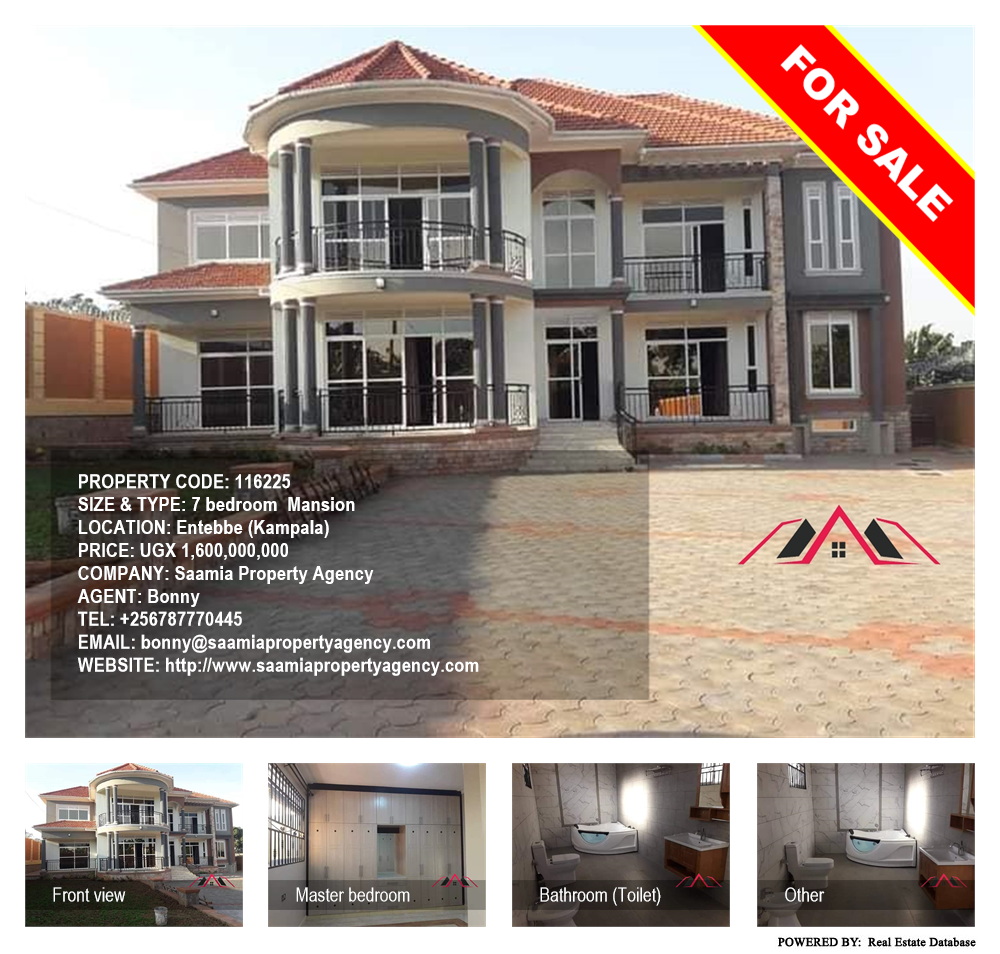 7 bedroom Mansion  for sale in Entebbe Kampala Uganda, code: 116225