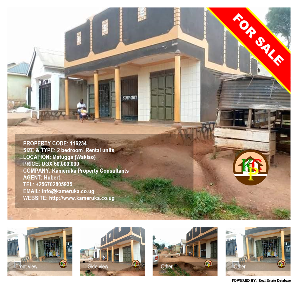 2 bedroom Rental units  for sale in Matugga Wakiso Uganda, code: 116234