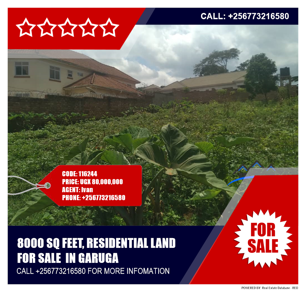 Residential Land  for sale in Garuga Wakiso Uganda, code: 116244
