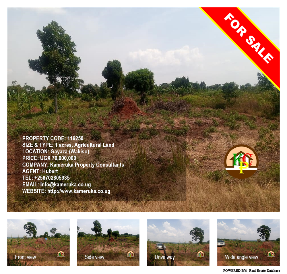 Agricultural Land  for sale in Gayaza Wakiso Uganda, code: 116250