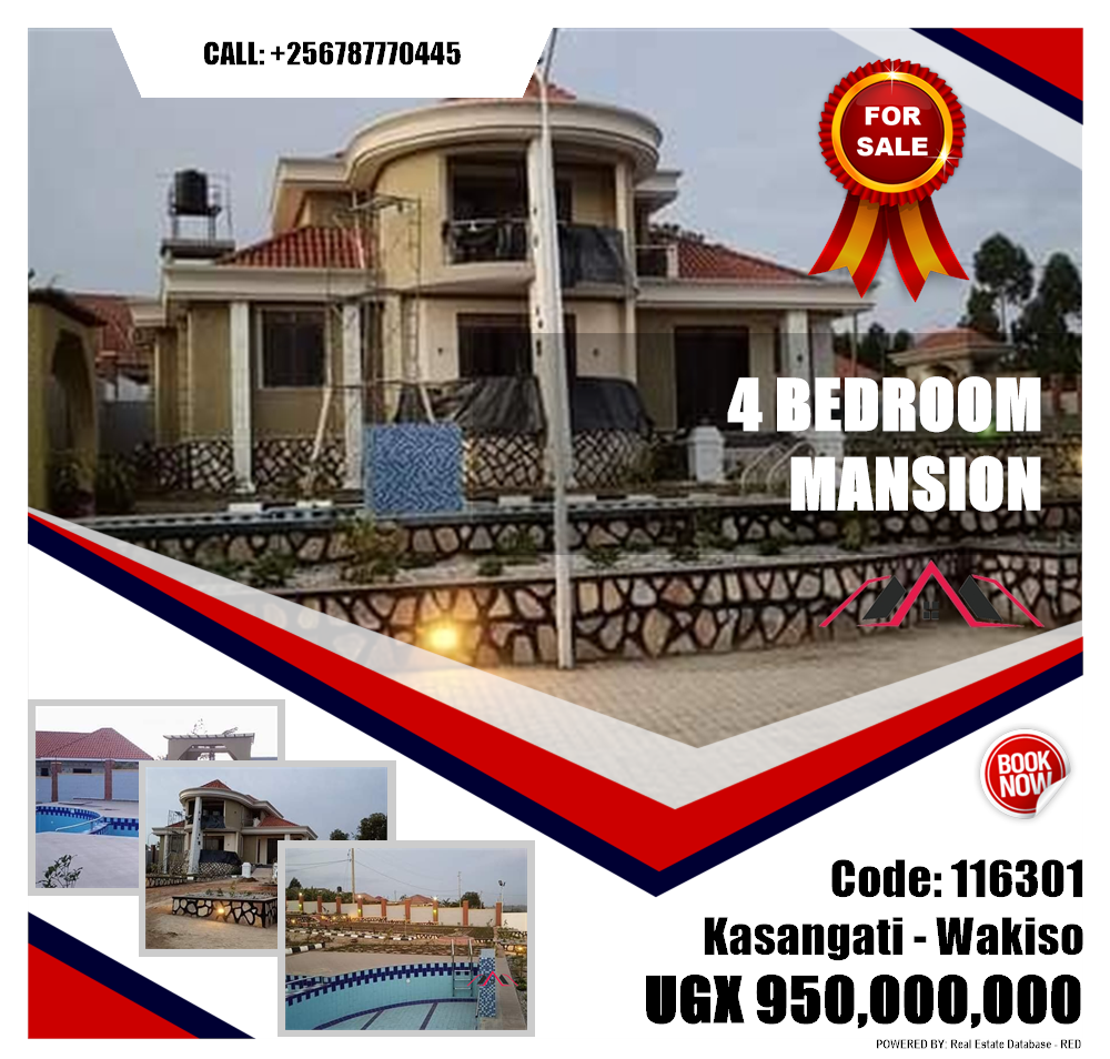 4 bedroom Mansion  for sale in Kasangati Wakiso Uganda, code: 116301