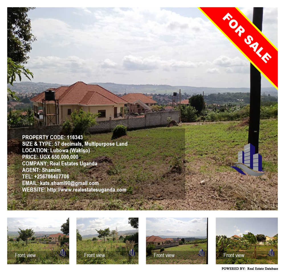 Multipurpose Land  for sale in Lubowa Wakiso Uganda, code: 116343