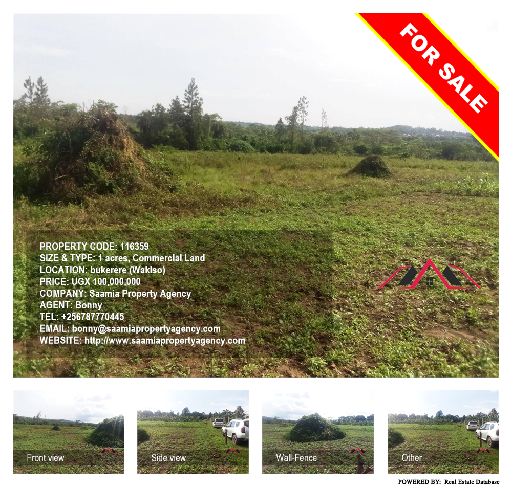 Commercial Land  for sale in Bukeelele Wakiso Uganda, code: 116359