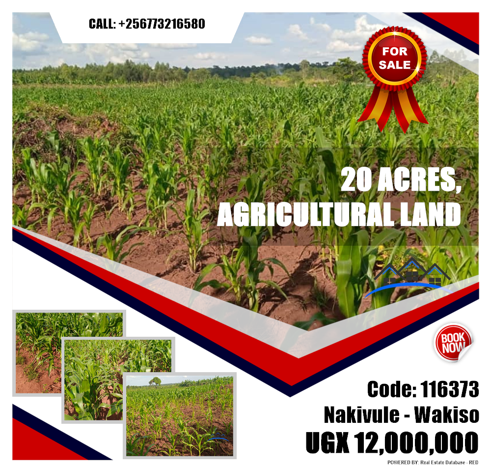 Agricultural Land  for sale in Nakivule Wakiso Uganda, code: 116373