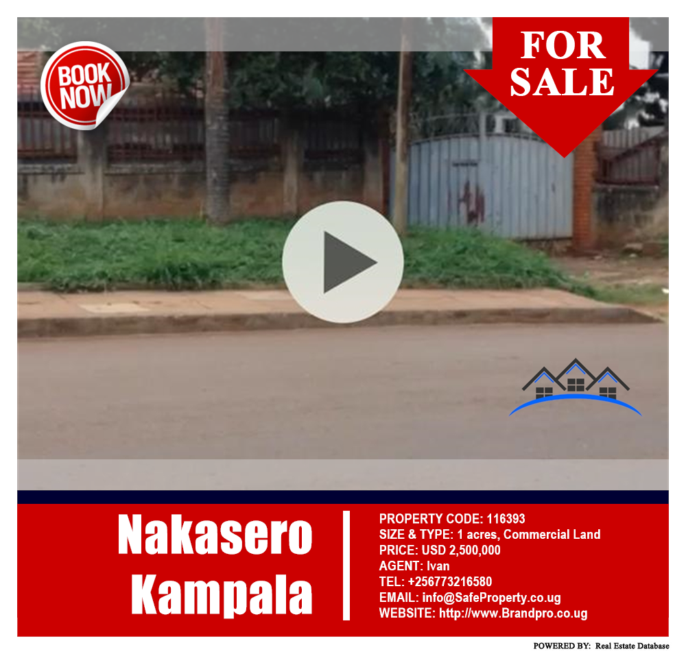 Commercial Land  for sale in Nakasero Kampala Uganda, code: 116393