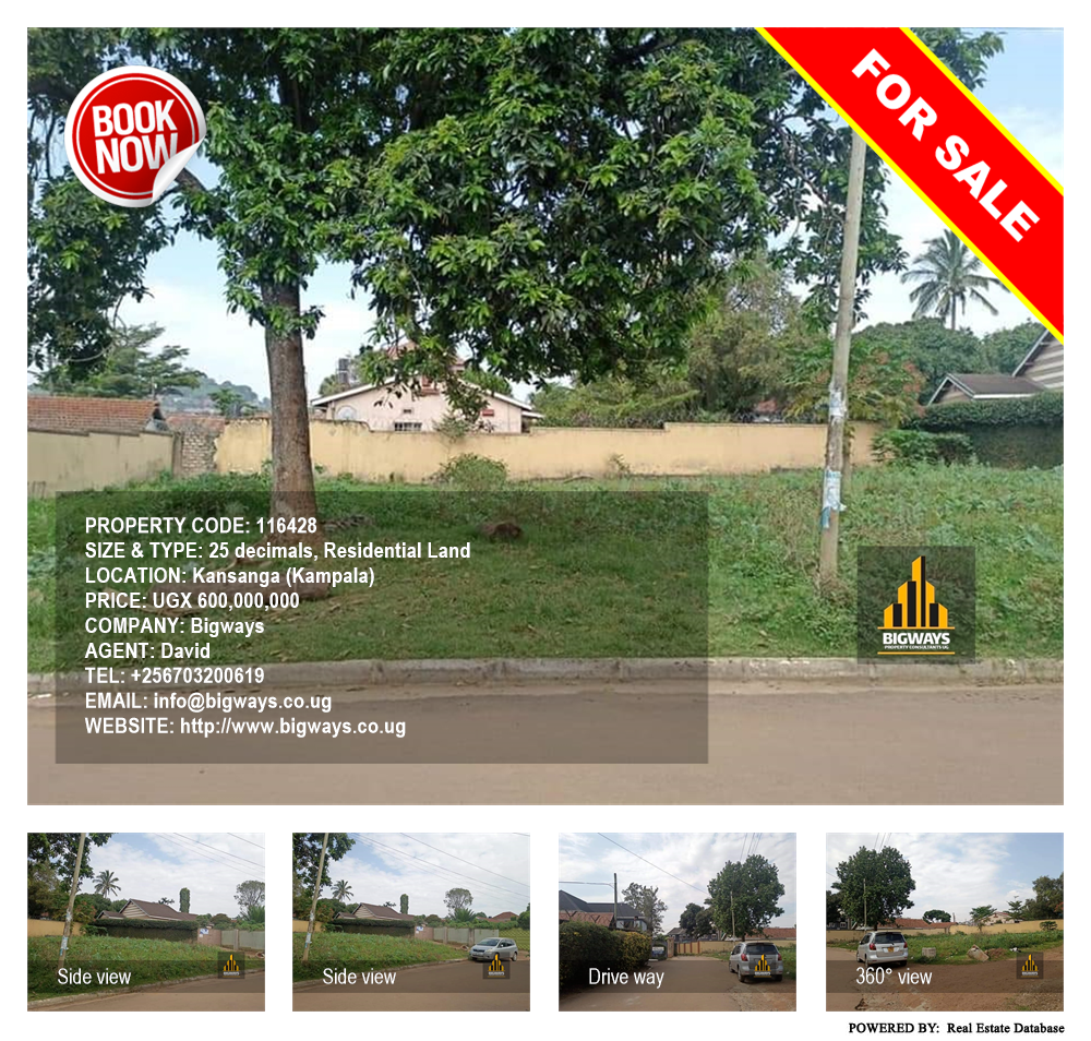 Residential Land  for sale in Kansanga Kampala Uganda, code: 116428