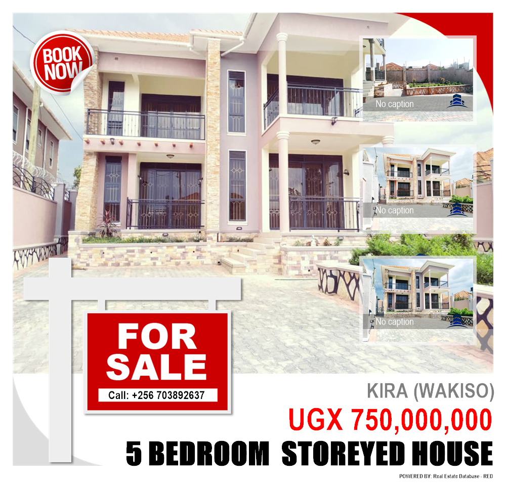 5 bedroom Storeyed house  for sale in Kira Wakiso Uganda, code: 116448