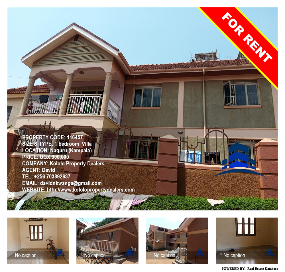1 bedroom Villa  for rent in Naguru Kampala Uganda, code: 116457