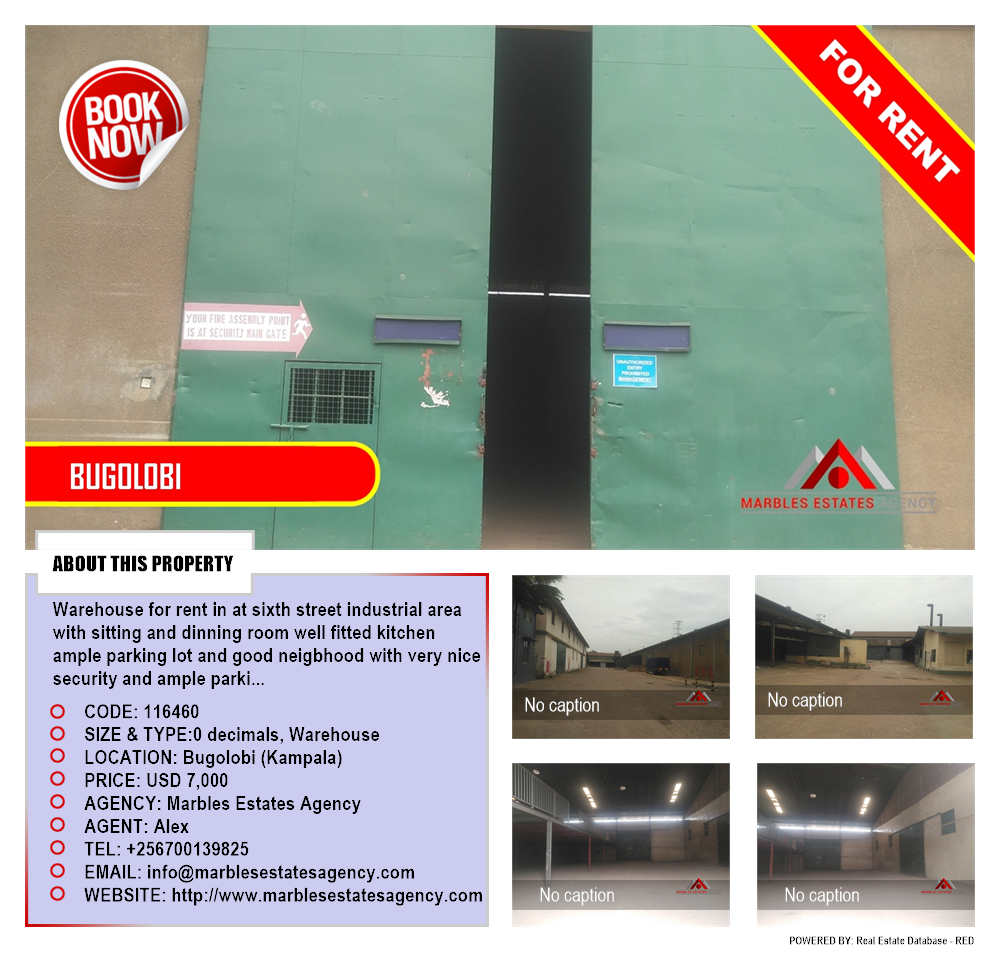 Warehouse  for rent in Bugoloobi Kampala Uganda, code: 116460