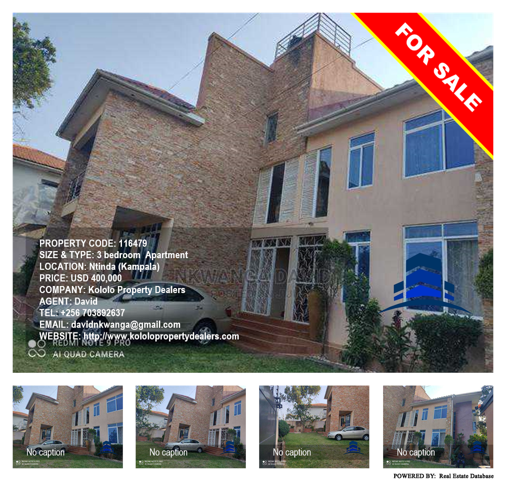 3 bedroom Apartment  for sale in Ntinda Kampala Uganda, code: 116479