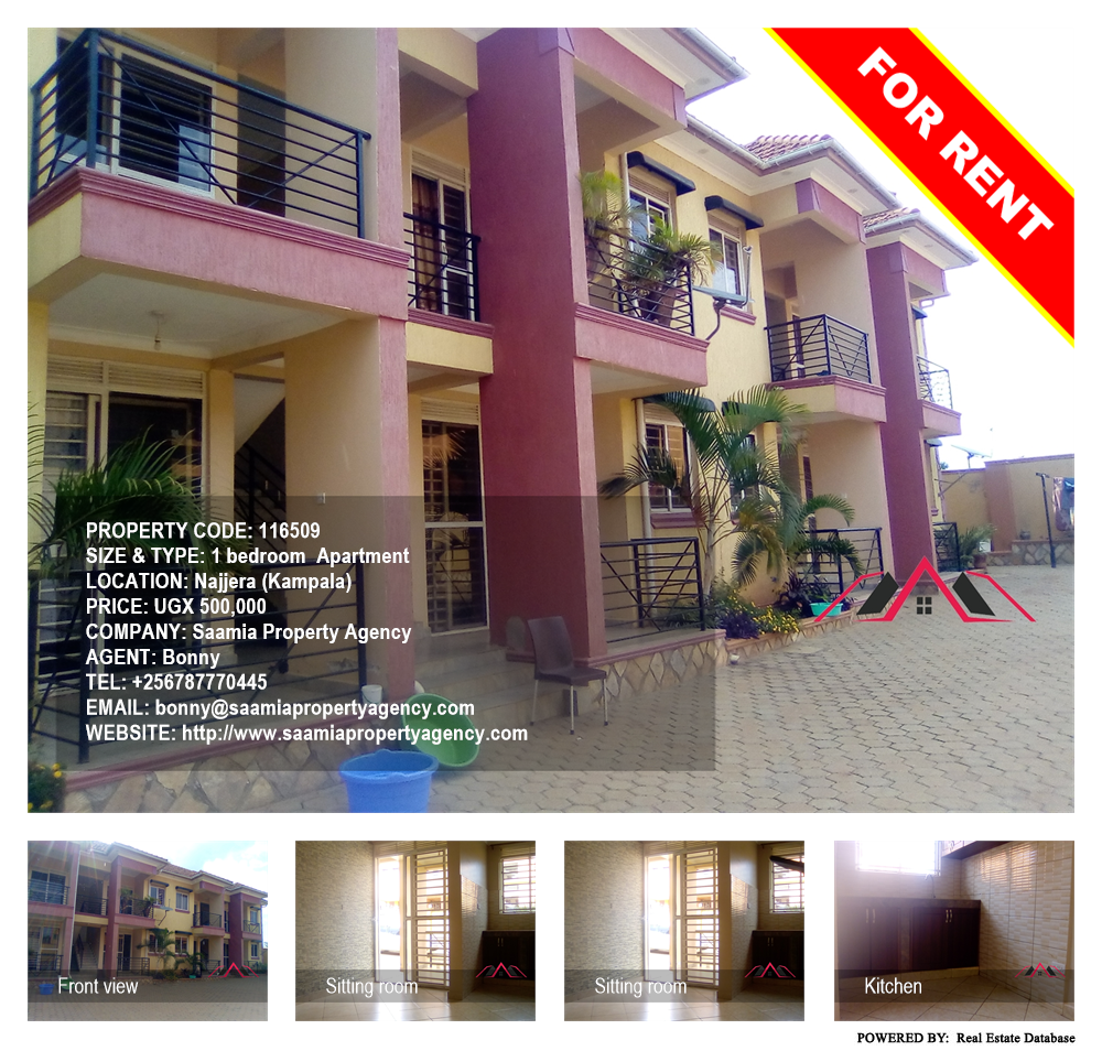 1 bedroom Apartment  for rent in Najjera Kampala Uganda, code: 116509