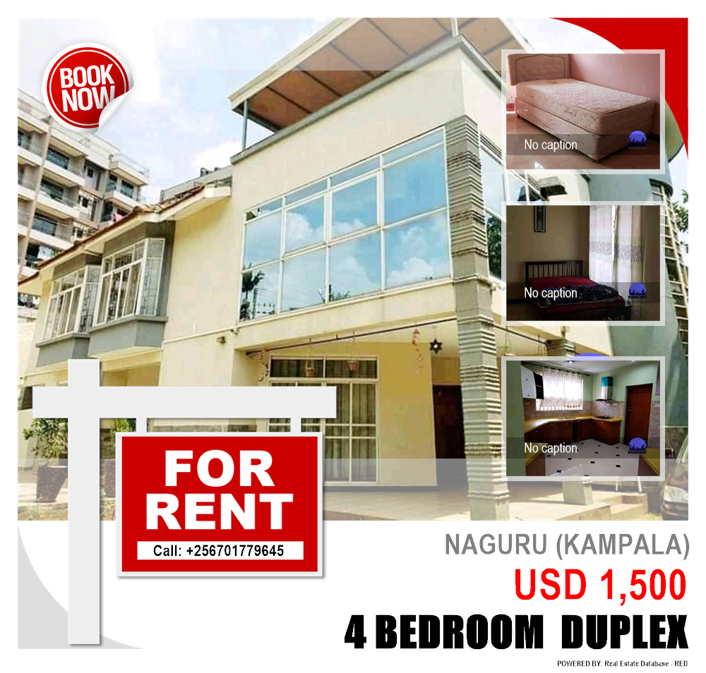 4 bedroom Duplex  for rent in Naguru Kampala Uganda, code: 116706