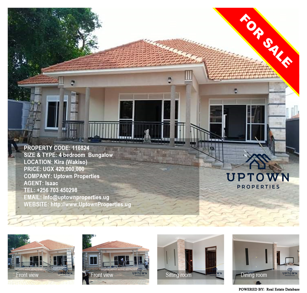 4 bedroom Bungalow  for sale in Kira Wakiso Uganda, code: 116824