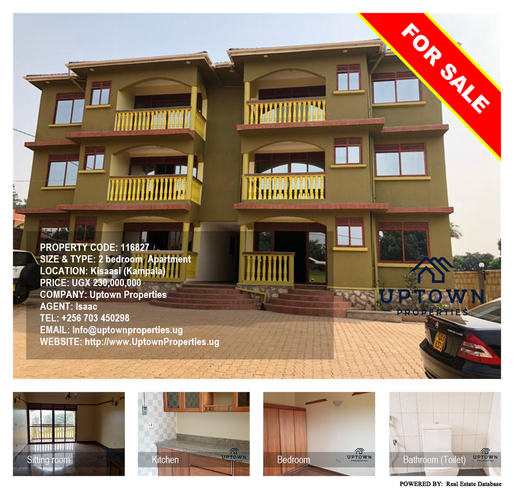 2 bedroom Apartment  for sale in Kisaasi Kampala Uganda, code: 116827