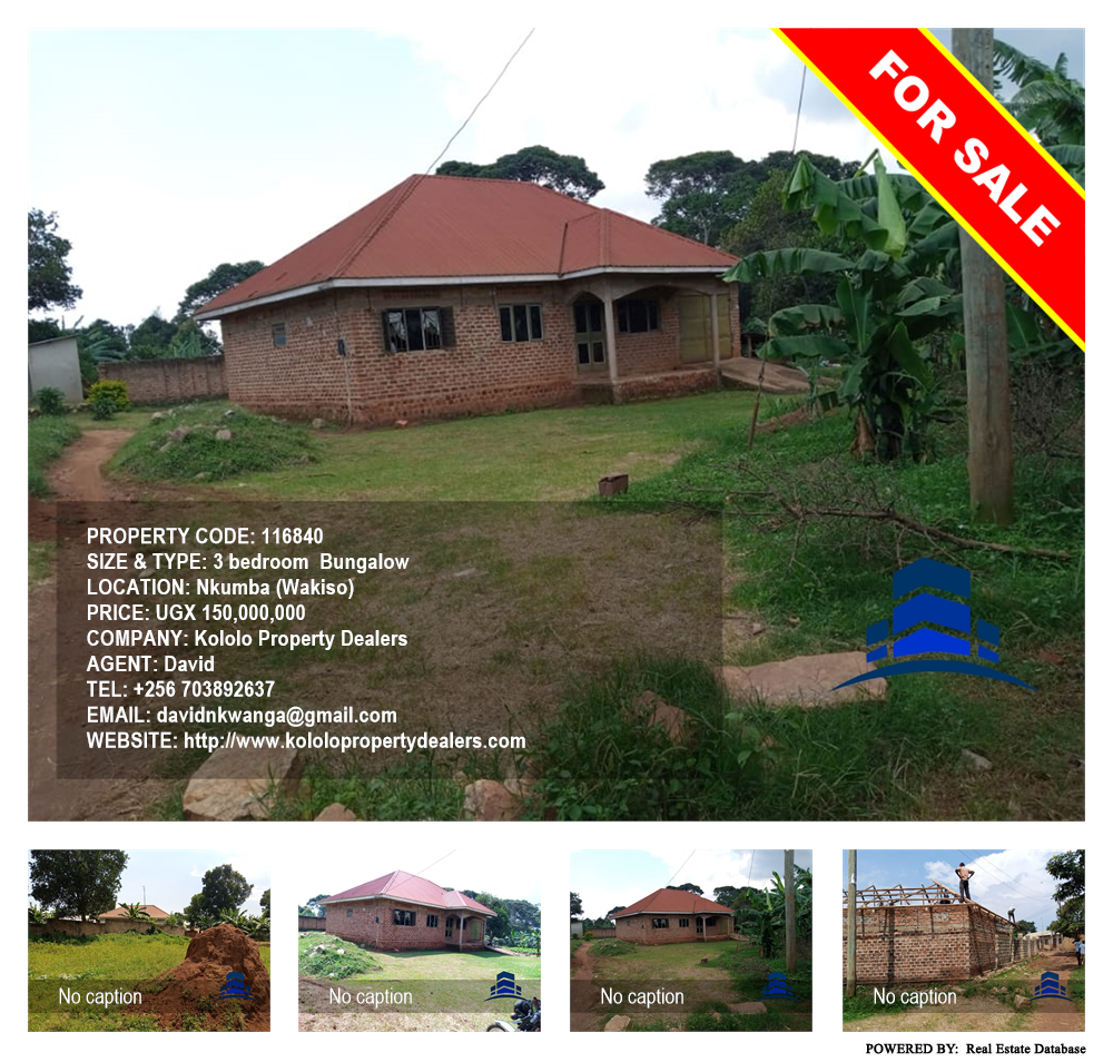 3 bedroom Bungalow  for sale in Nkumba Wakiso Uganda, code: 116840