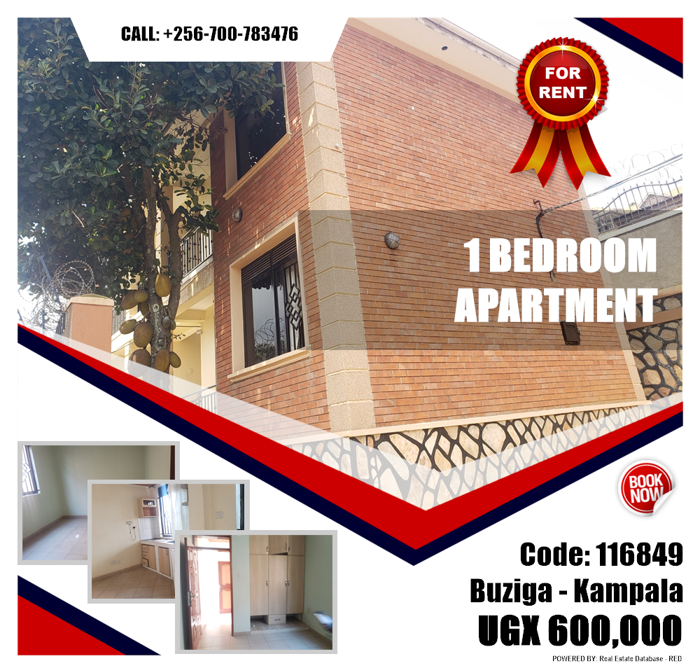 1 bedroom Apartment  for rent in Buziga Kampala Uganda, code: 116849