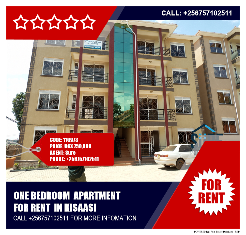 1 bedroom Apartment  for rent in Kisaasi Kampala Uganda, code: 116973