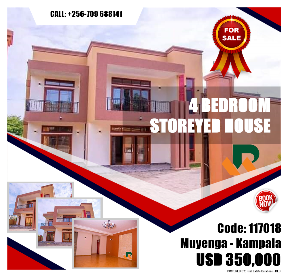 4 bedroom Storeyed house  for sale in Muyenga Kampala Uganda, code: 117018