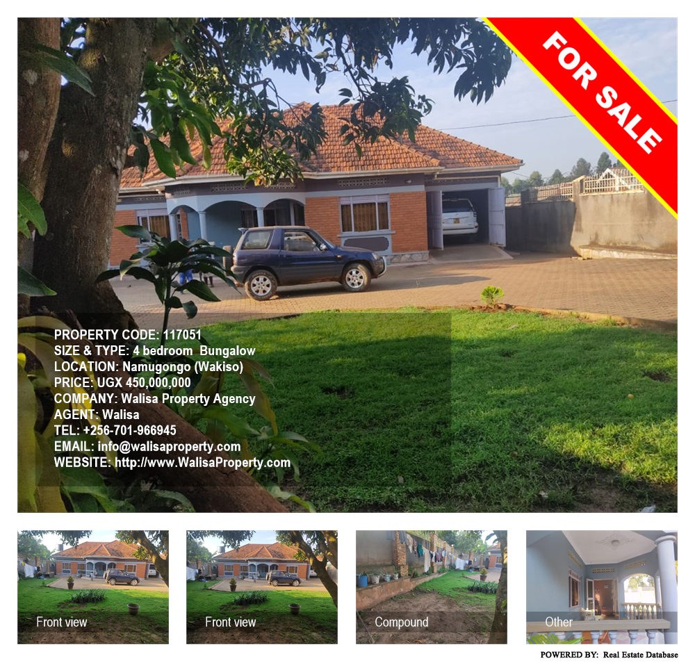 4 bedroom Bungalow  for sale in Namugongo Wakiso Uganda, code: 117051