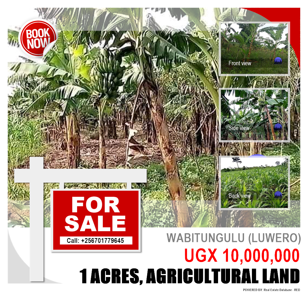 Agricultural Land  for sale in Wabitungulu Luweero Uganda, code: 117068