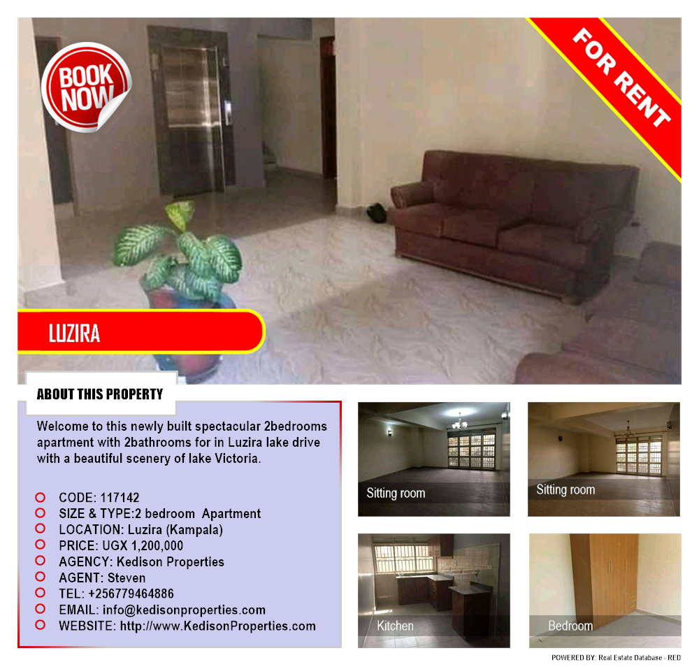 2 bedroom Apartment  for rent in Luzira Kampala Uganda, code: 117142