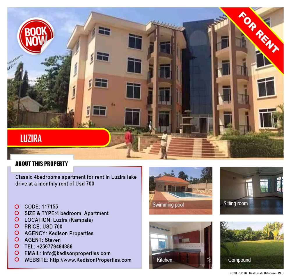 4 bedroom Apartment  for rent in Luzira Kampala Uganda, code: 117155