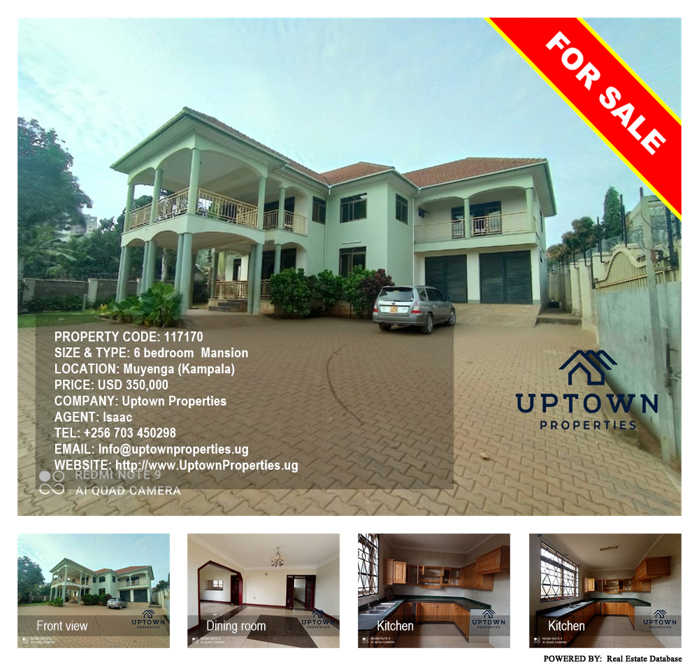 6 bedroom Mansion  for sale in Muyenga Kampala Uganda, code: 117170