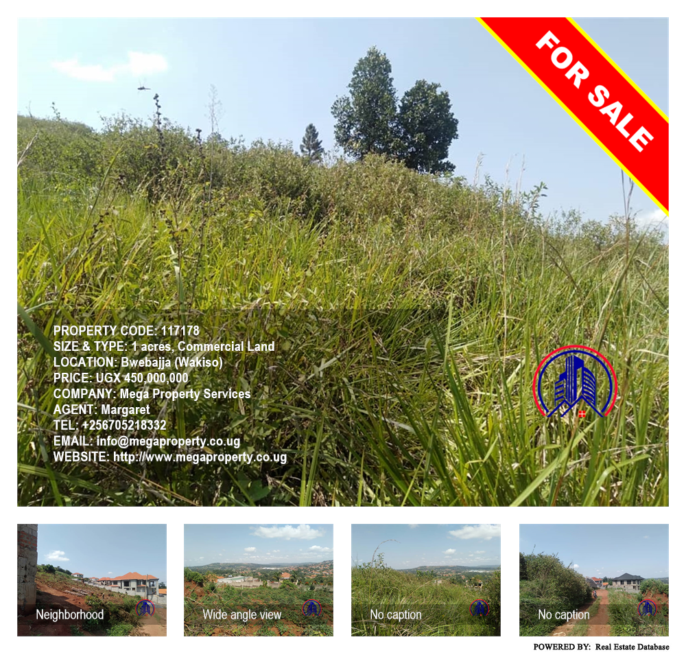 Commercial Land  for sale in Bwebajja Wakiso Uganda, code: 117178