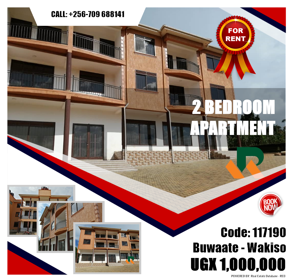 2 bedroom Apartment  for rent in Buwaate Wakiso Uganda, code: 117190