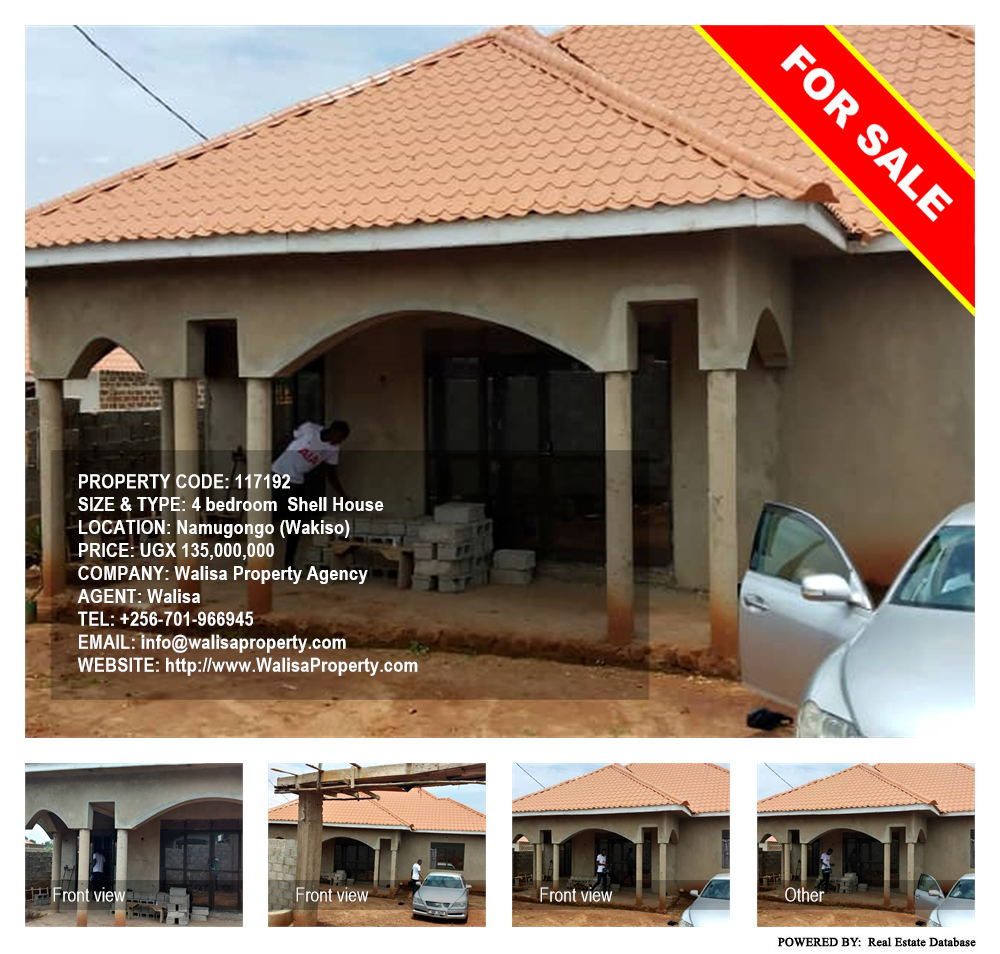 4 bedroom Shell House  for sale in Namugongo Wakiso Uganda, code: 117192