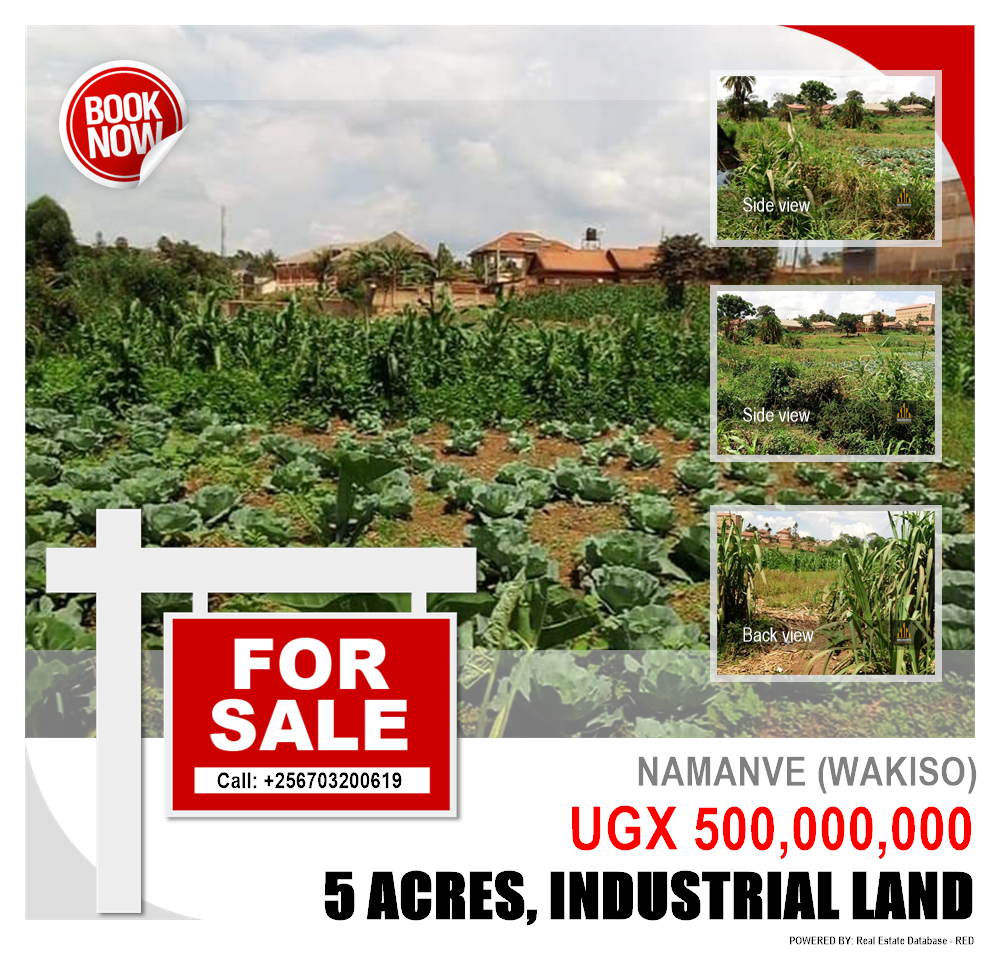Industrial Land  for sale in Namanve Wakiso Uganda, code: 117260